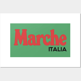 Marche // Italia Typography Region Design Posters and Art